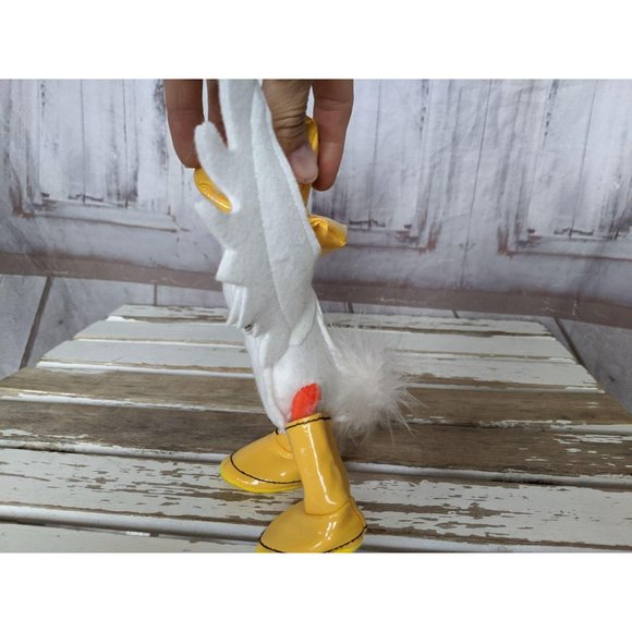 Vintage Annalee Doll Duck in Yellow Rain Boos with - Picture 5 of 7